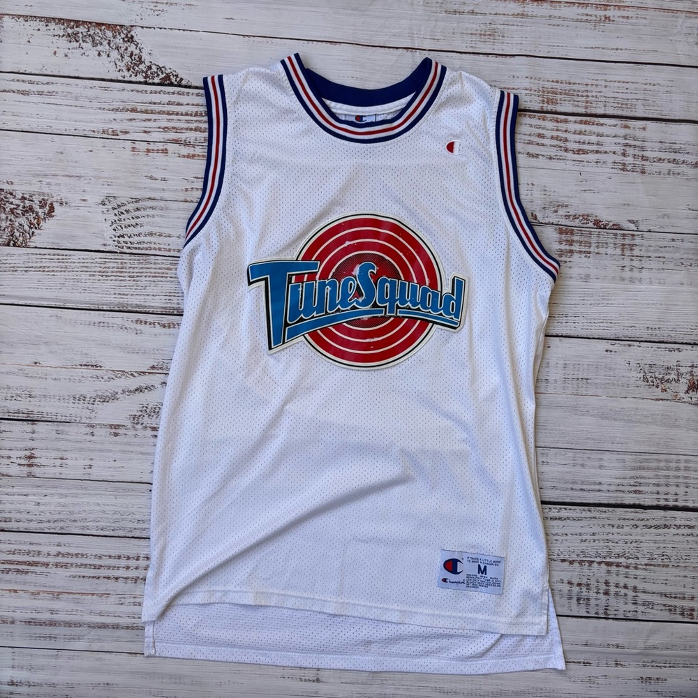 White Tune Squad Basketball Jersey
